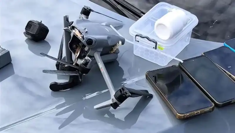 Uyuşturucu Sevk Eden Drone, Güvenlik Güçleri Tarafından Düşürüldü