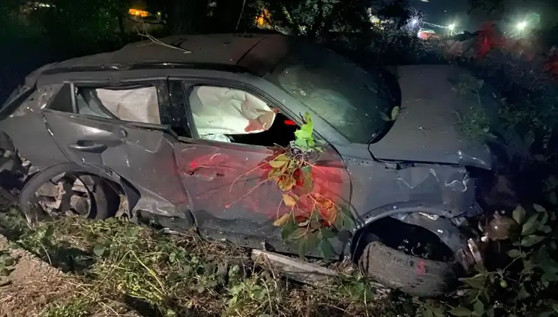 Alkollü Sürücünün Takla Attığı Kaza, Araç İçi Can Pazarı Yarattı!