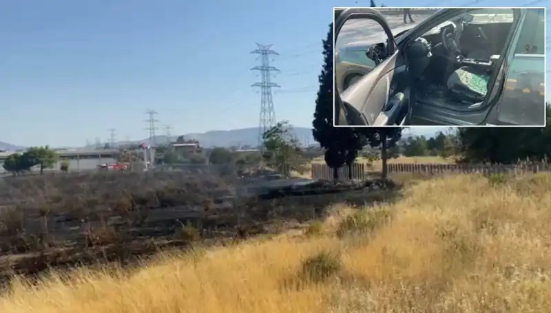 İzmir'deki Otluk Alan Yangını AVM Otoparkını Tehdit Ediyor