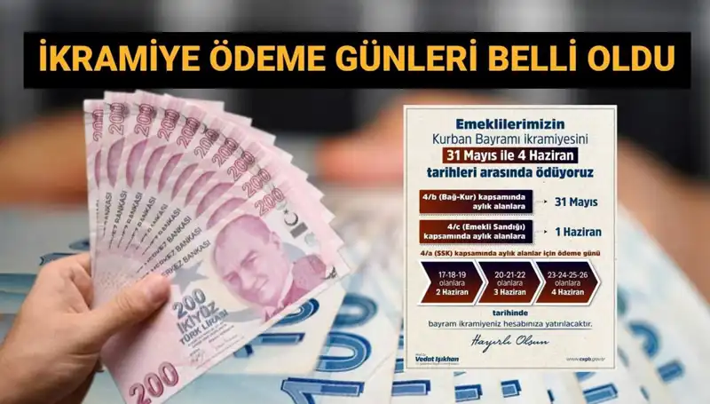 Emekli Bayram İkramiyeleri Hesaplarda! Ödeme Tarihleri Açıklandı