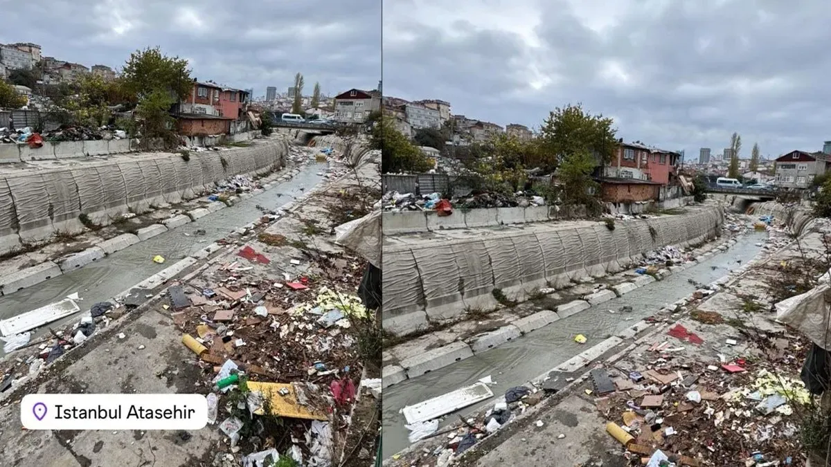 Ataşehir’de Şoke Eden Manzara: Çevre Kirliliği Tepkilere Yol Açtı