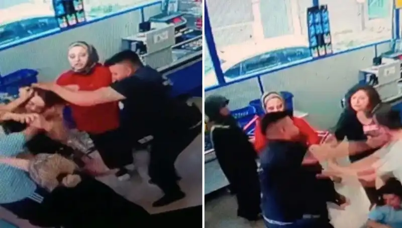 Marketin Gözleri Önünde Yaşanan Dehşet: Kadına Saldırı Anları Kaydedildi