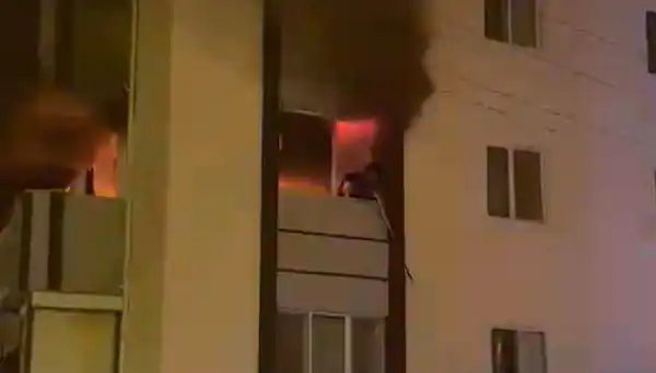 5 Katlı Binada Çıkan Yangın, Karı-Kocanın Hayatına Mal Oldu